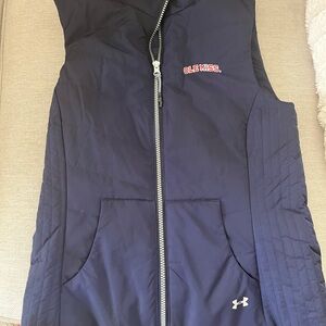 Under Armour Dark Blue Vest with Ole Miss Emblem